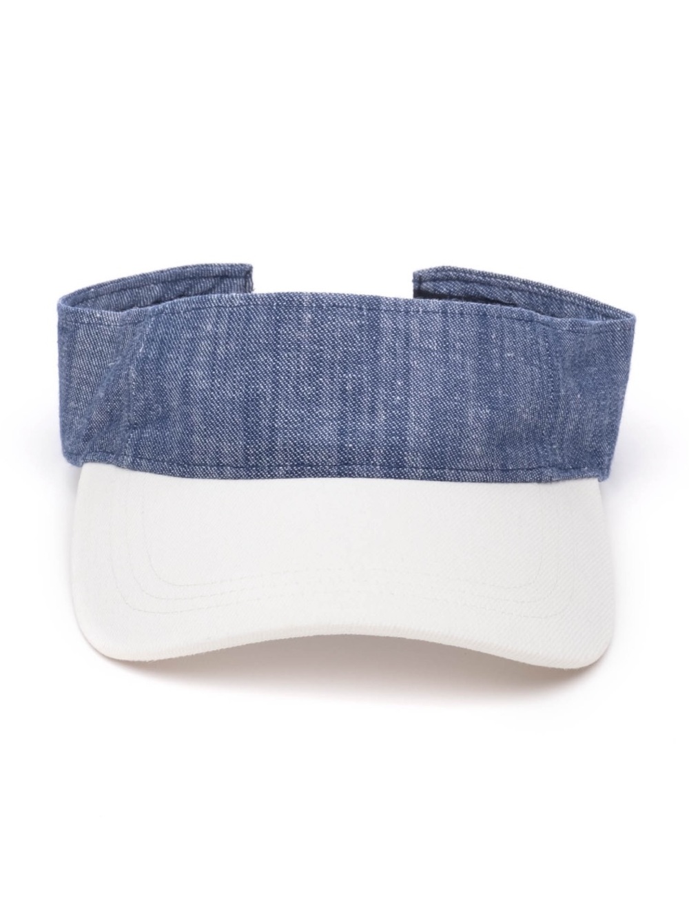 Blue Denim and White Visor
